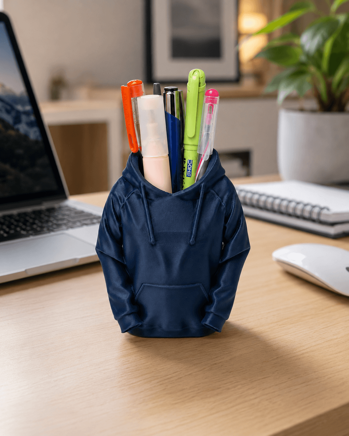 Hoodie Pen Holder | 3D Printed Desk Organizer | Sweatshirt Pencil Stand